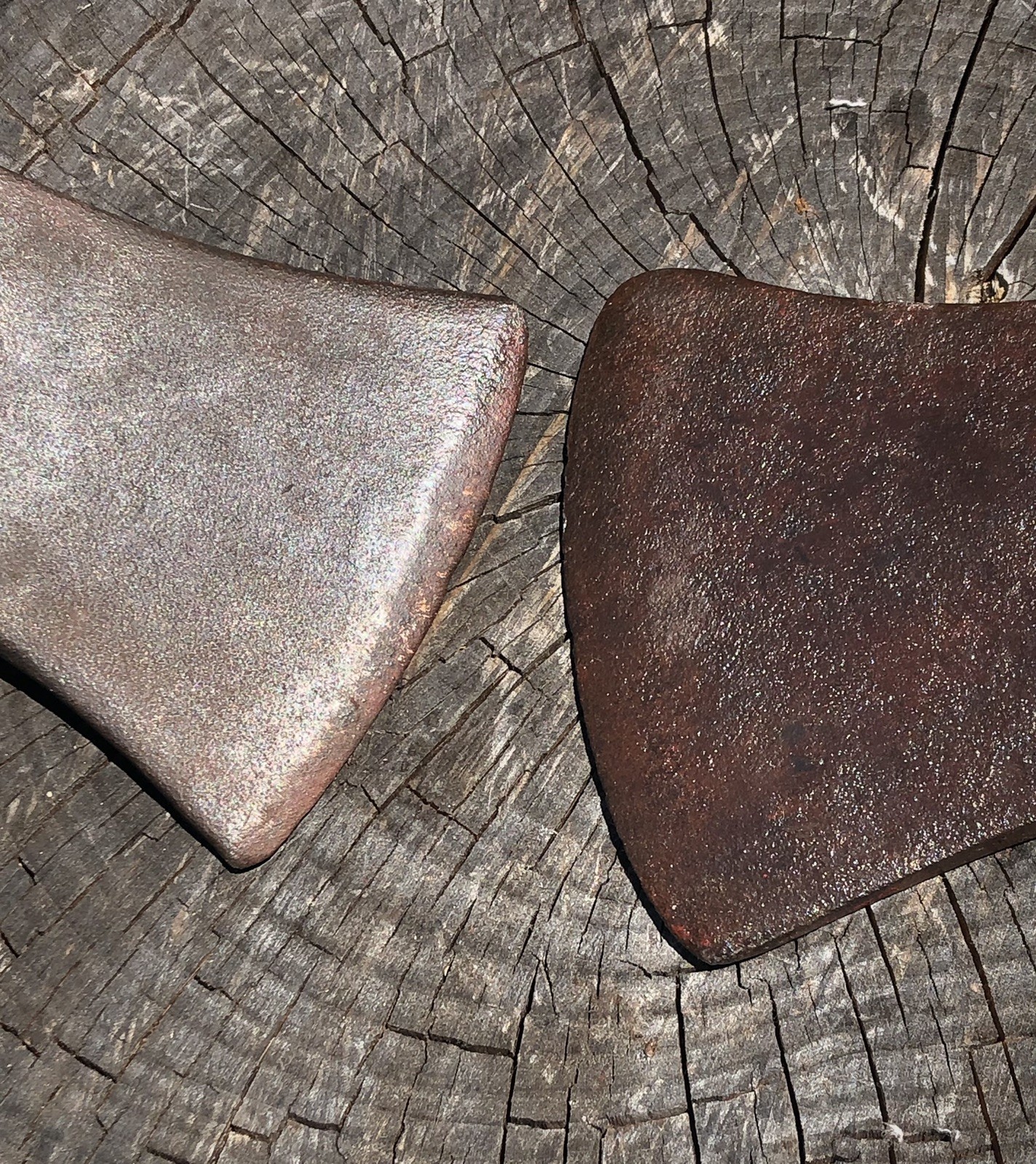 COLLINS 3-1/2 Lb (3 Lb 6oz) & Woodings Verona US05 2-1/2 Lb Single Bit Axe Heads