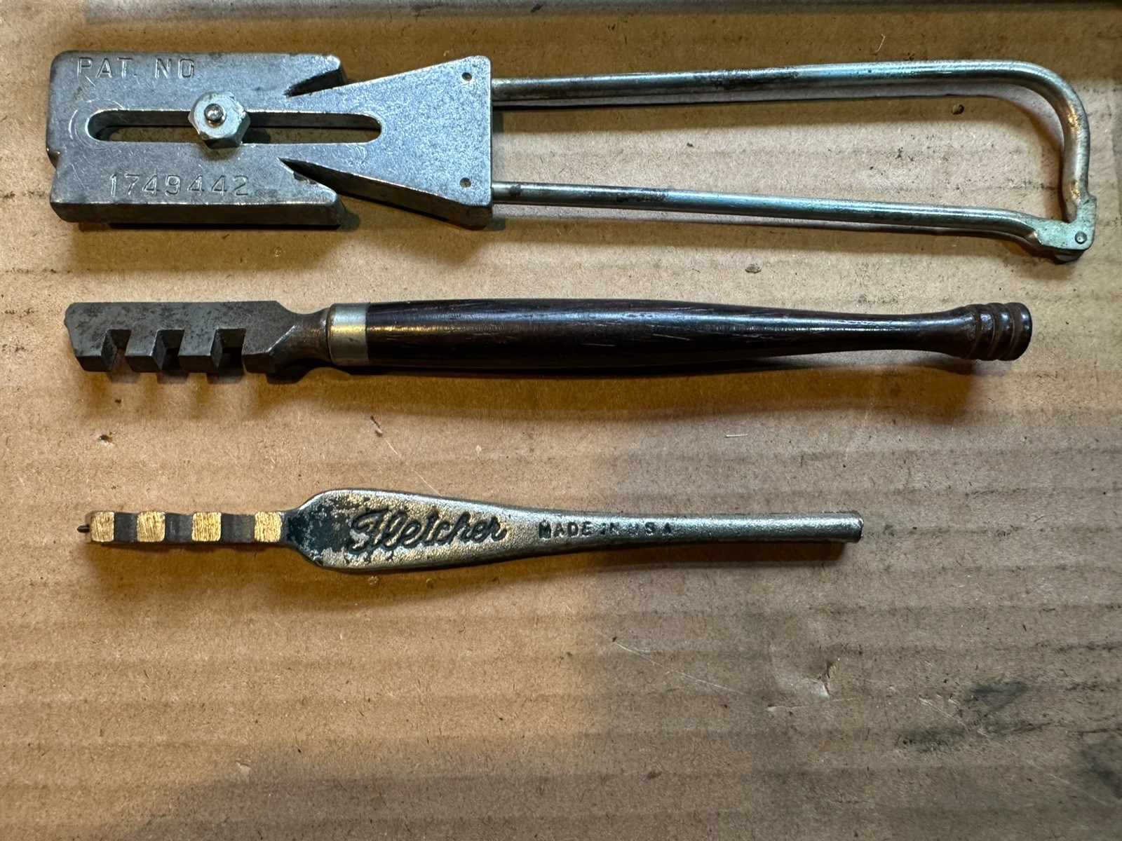 Vintage Apex Knife Sharpener-Glass Cutter Pat. #1749442, + 2- Glass Cutters