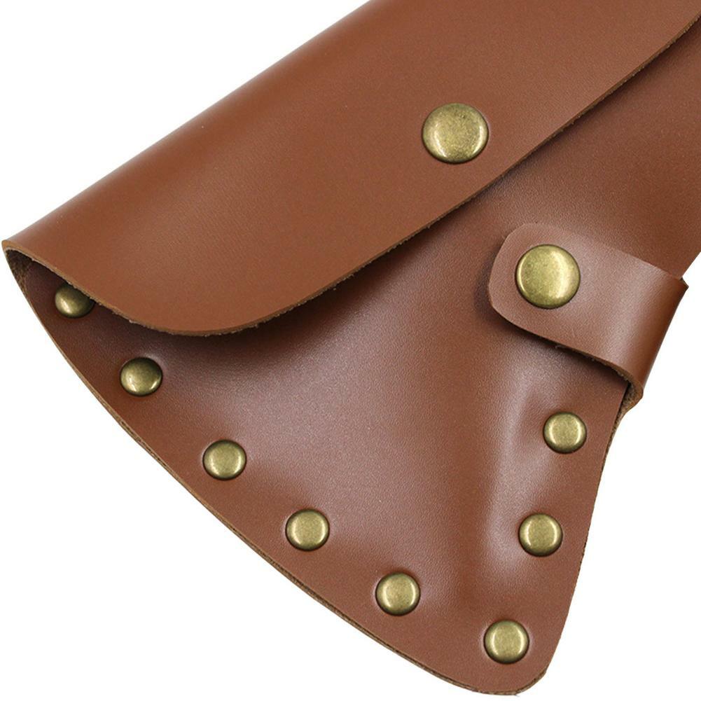 Leather Axe Sheath Head Cover Hatchet Head Holster Axe Case Camping Blade Cover