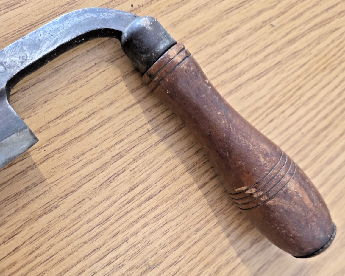 Vintage 12” TH Witherby Draw Knife Antique Woodworking Shaving Tool