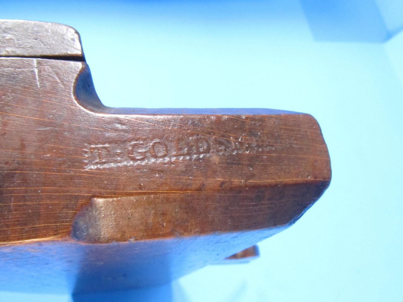 T Goldsmith Philadelphia 1801-1837 slipped wood molding plane intermittent boxed
