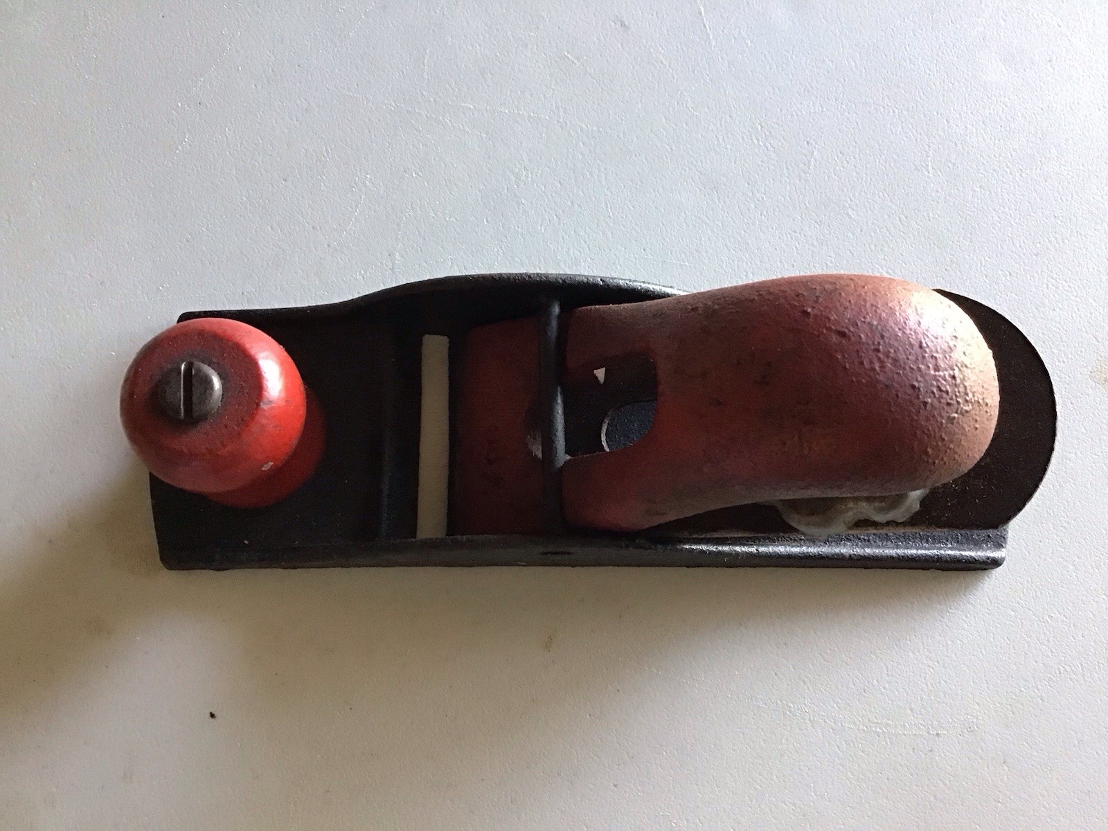 Vintage Red And Black Hand Plane Made In USA
