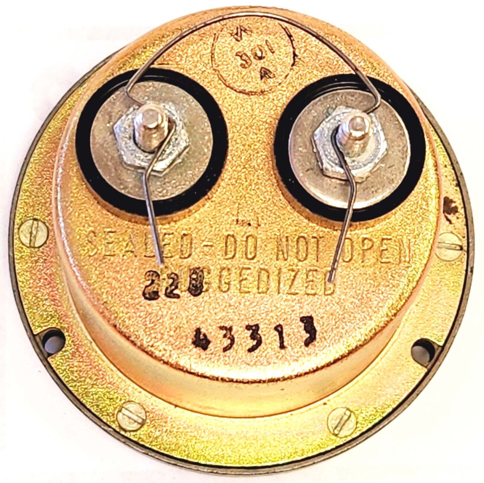 WESTON MODEL 2521 AGC VOLTS PANEL METER, RUGGEDIZED, FS=50UA DC (NEW)