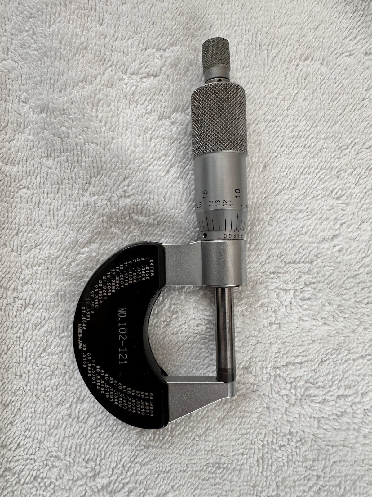 Mitutoyo 102-121 Outside Micrometer 0-1″ .0001″ with Box