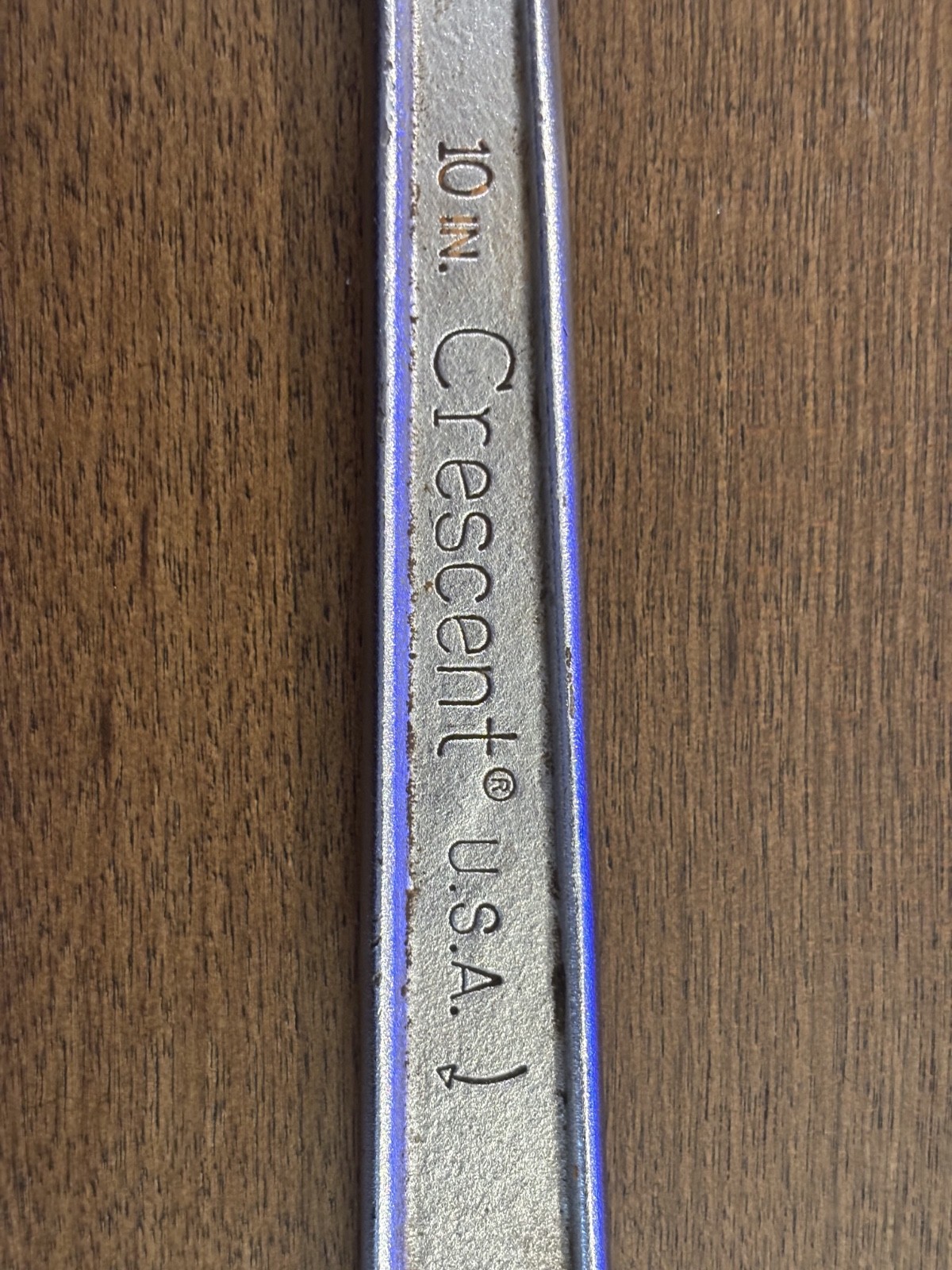 Vintage Crescent Tool Co 10″ Adjustable Wrench Forged Crestoloy Steel Made USA