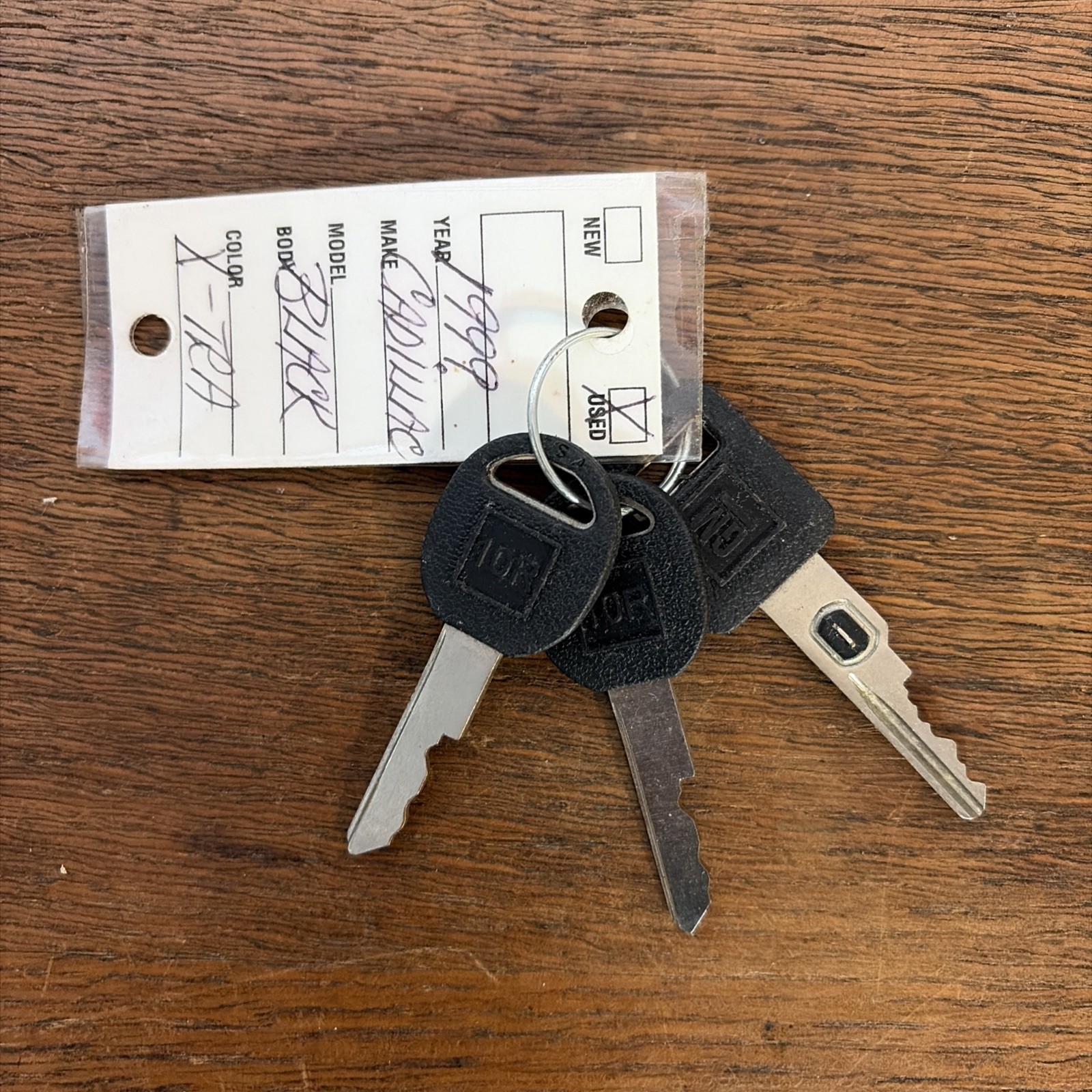 Vintage Set of Automotive Keys Set of 3 GM 1999 Cadillac