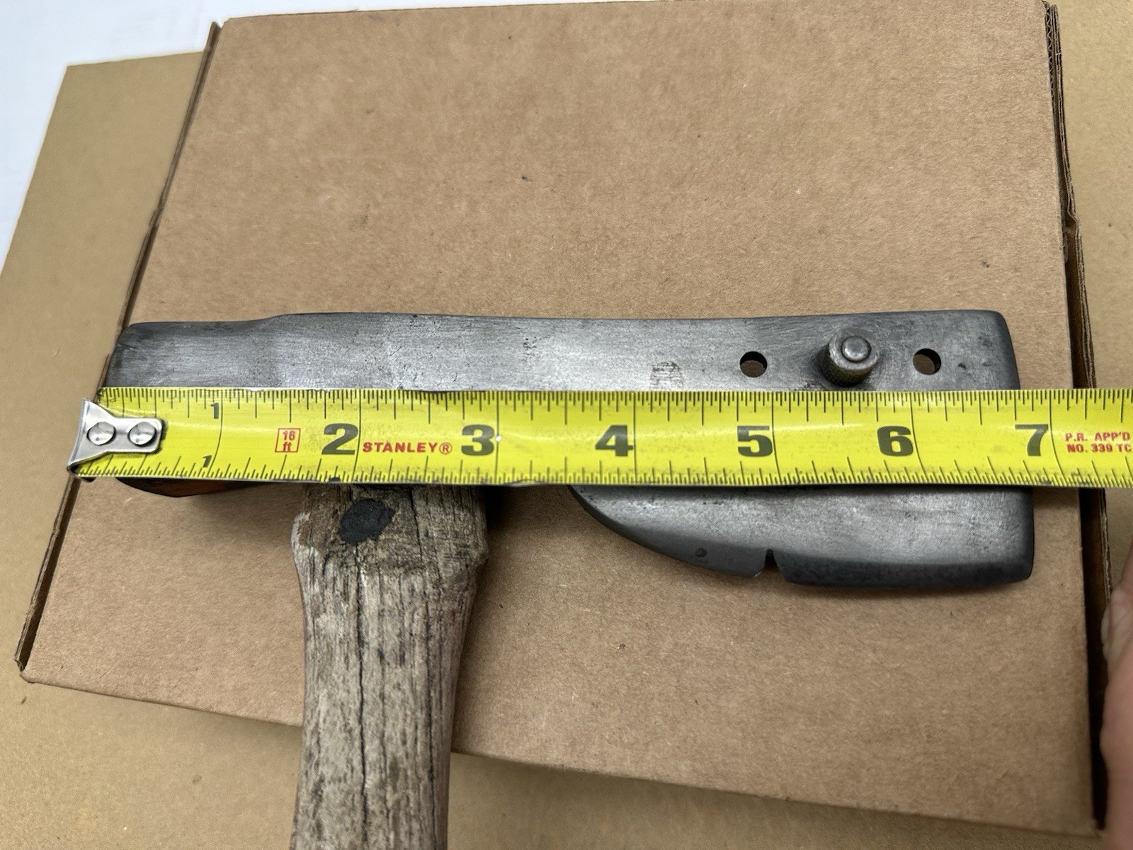 Vintage Roofing Axe Lathing Shingle Hatchet – Flawed Wood Handle No Makers Mark