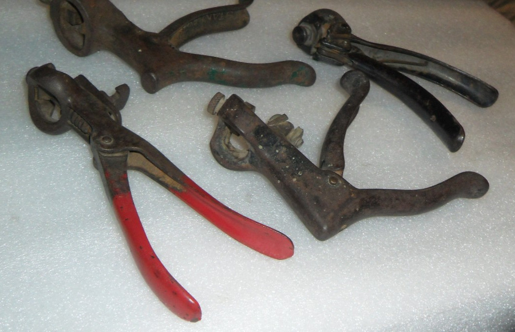 Lot of 4 Vintage Morrill’s General 830 Saw Set Pistol Grip Made In USA