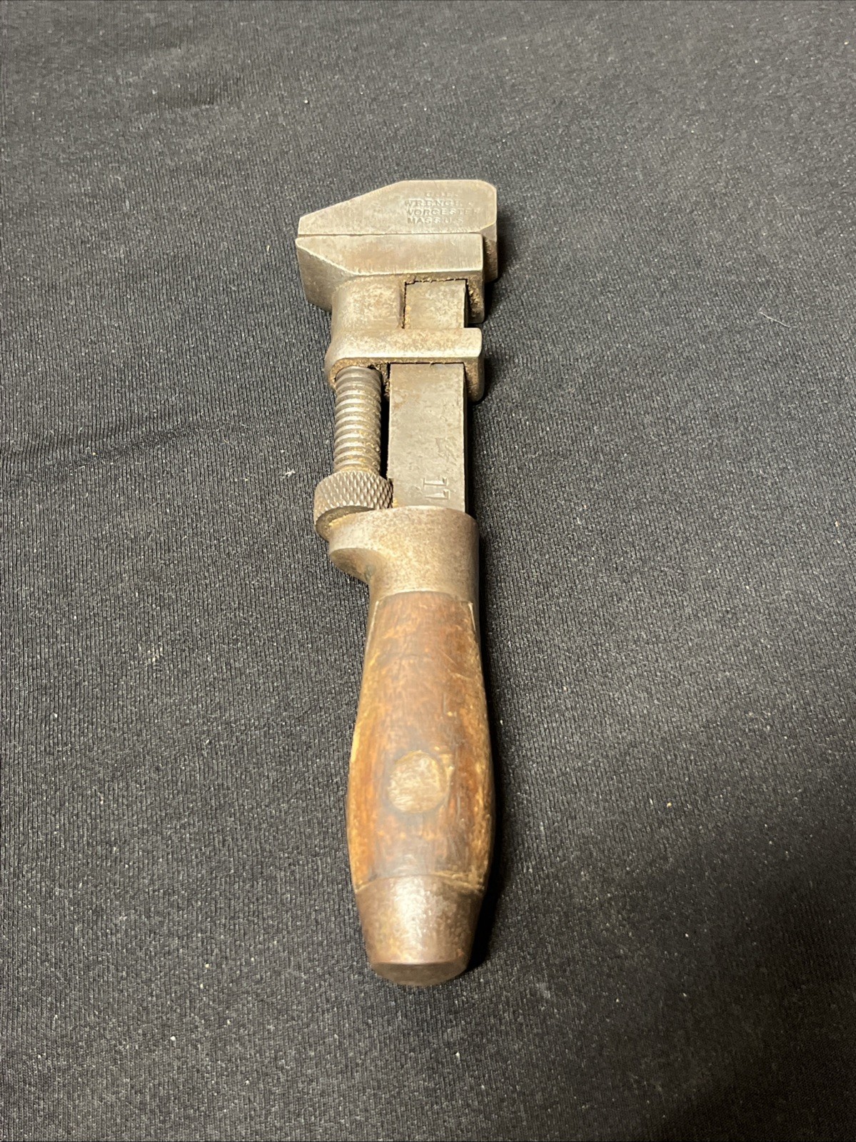 Vintage 6-1/2″ Coe’s Adjustable Monkey Wrench Upside Down Stamp