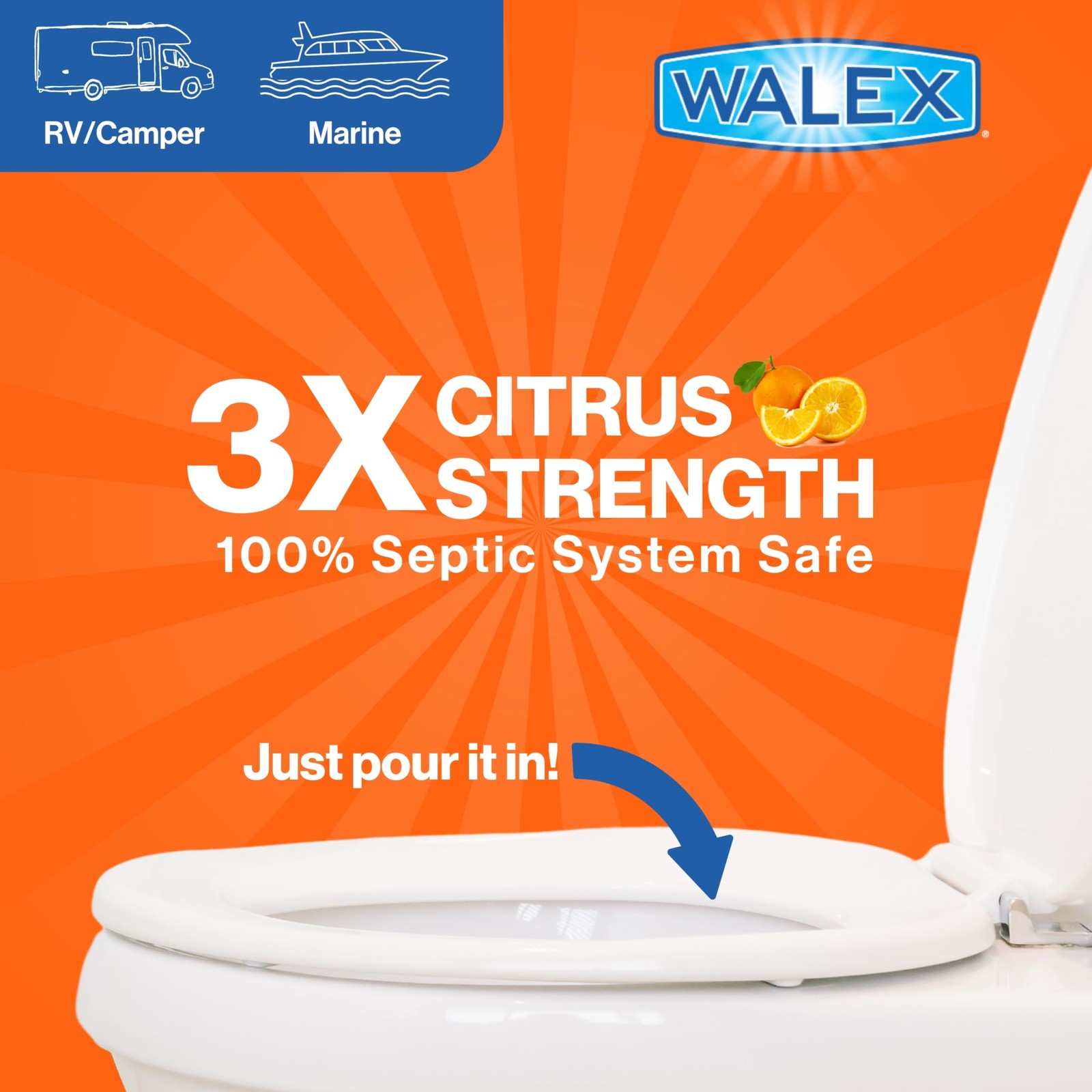 Walex Citra-Fresh Liquid Holding Tank Treatment For Rv – Tank Deodorizer