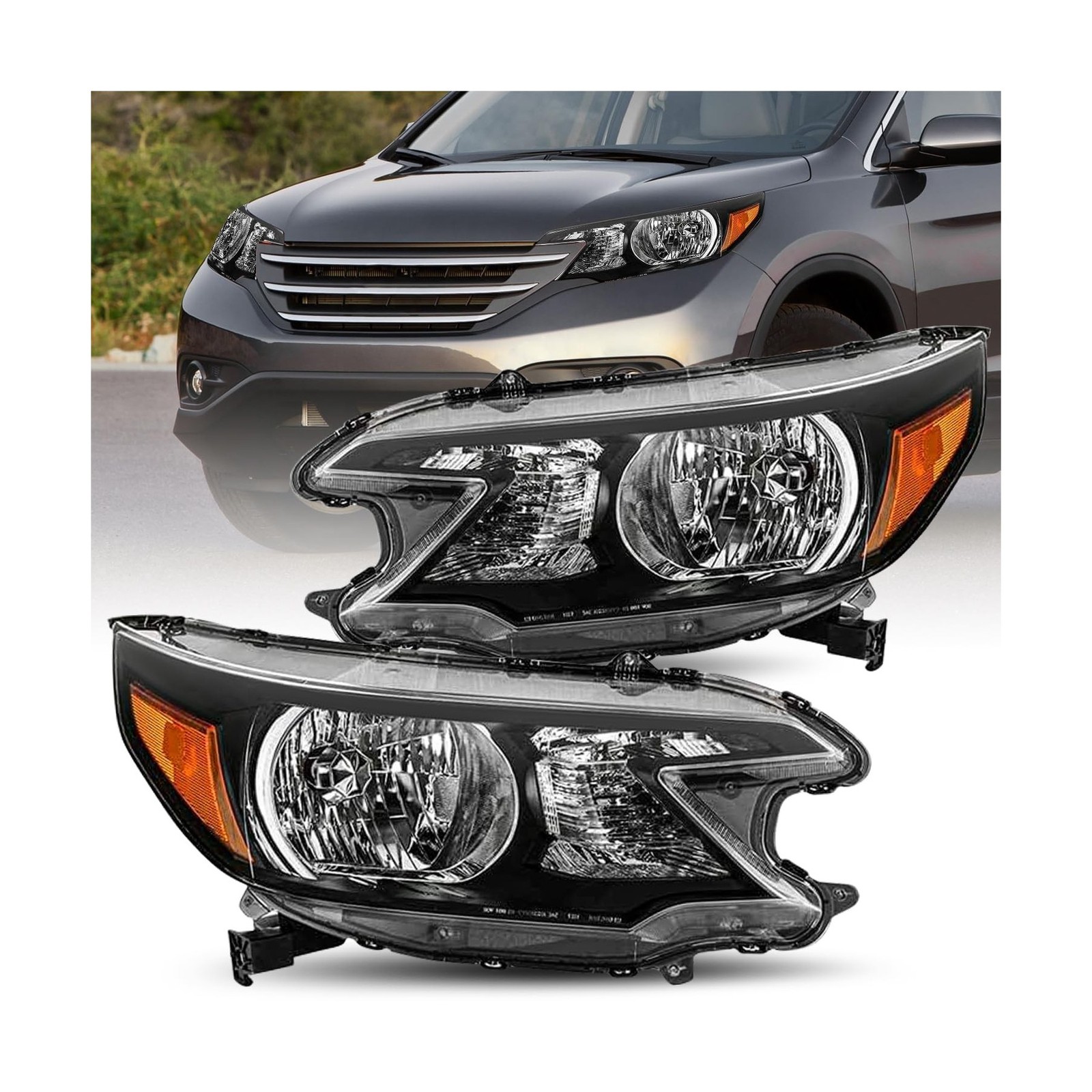 JSBOYAT Headlight Assembly Replacement for 2012 2013 2014 Honda CR-V OE Style…