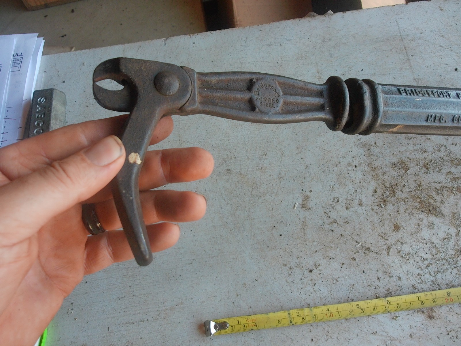 Vintage Nail Puller Tool Bridgeport Sure Grip No. 56 Lot 26-34