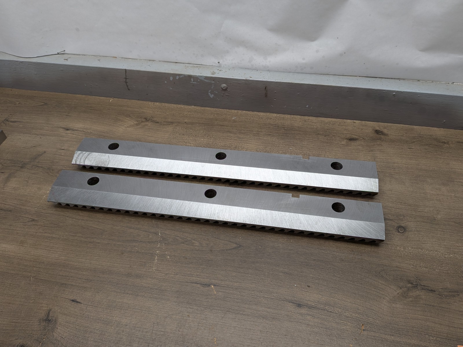 2PC HARDENED MACHINIST TOOL STEEL, HOLD DOWNS USA 20-1/2″ x 4-1/8 x 1-3/8″, 25lb