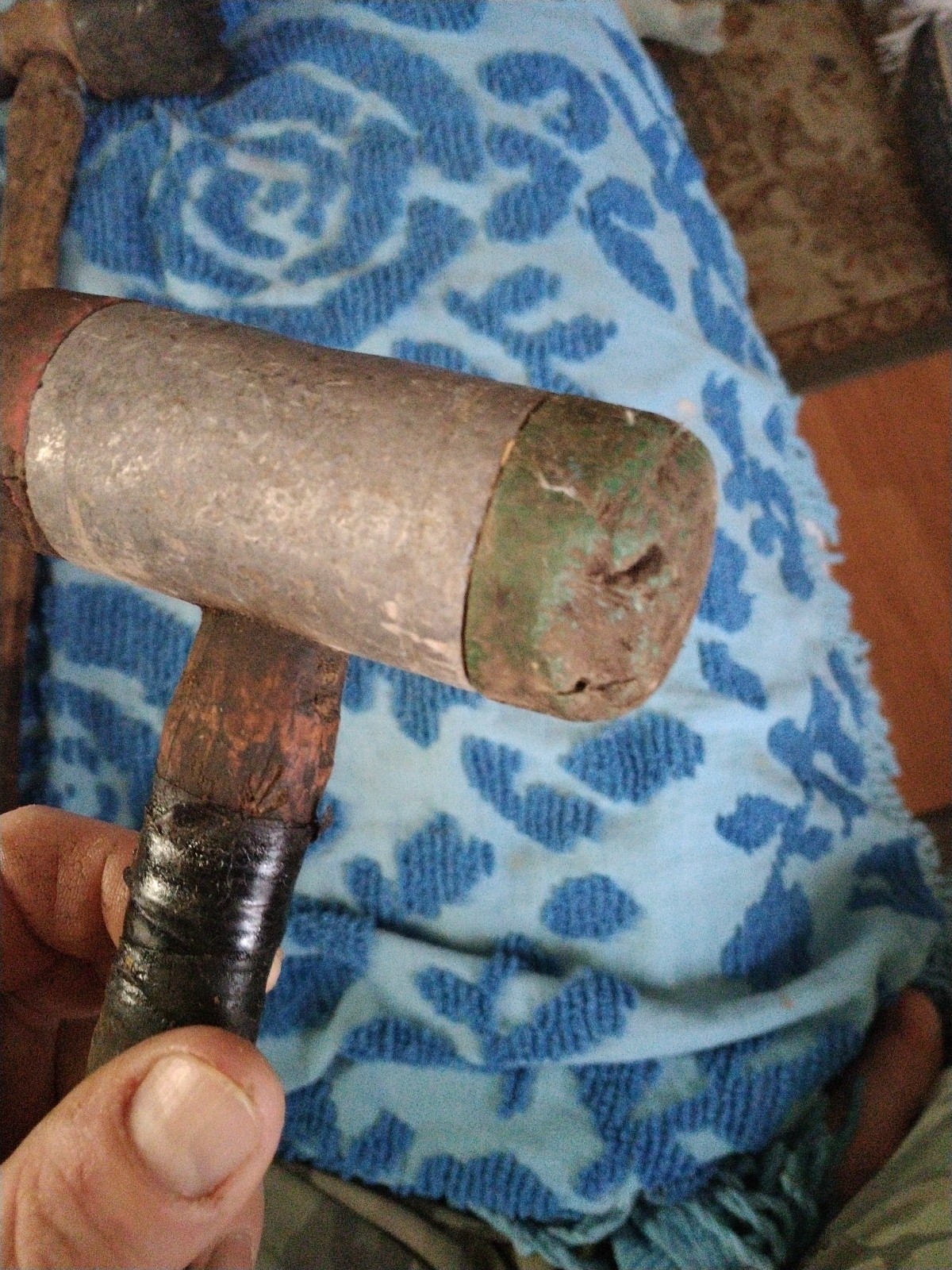 2 RARE! Antique Hammers, Rubber forged early Hammers