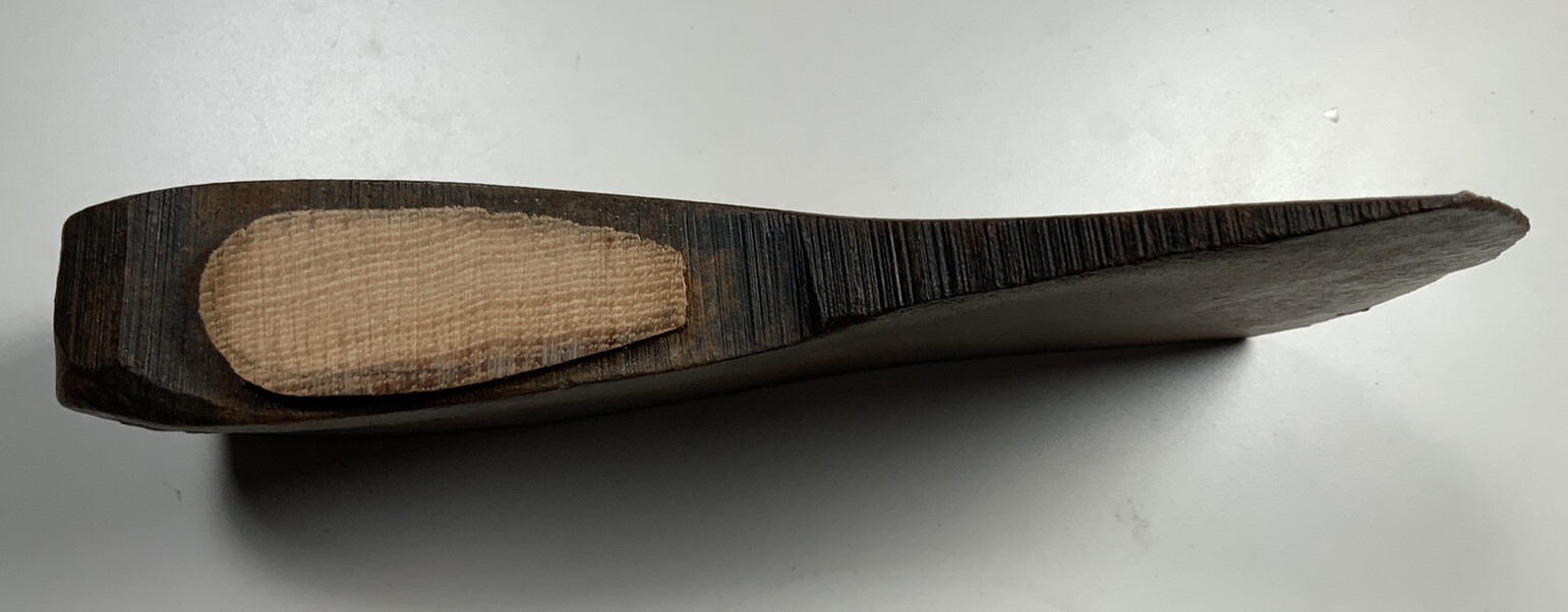 Vintage single bit axe head 3 1/2 pounds marked M for Mann 8”X 4 1/2″