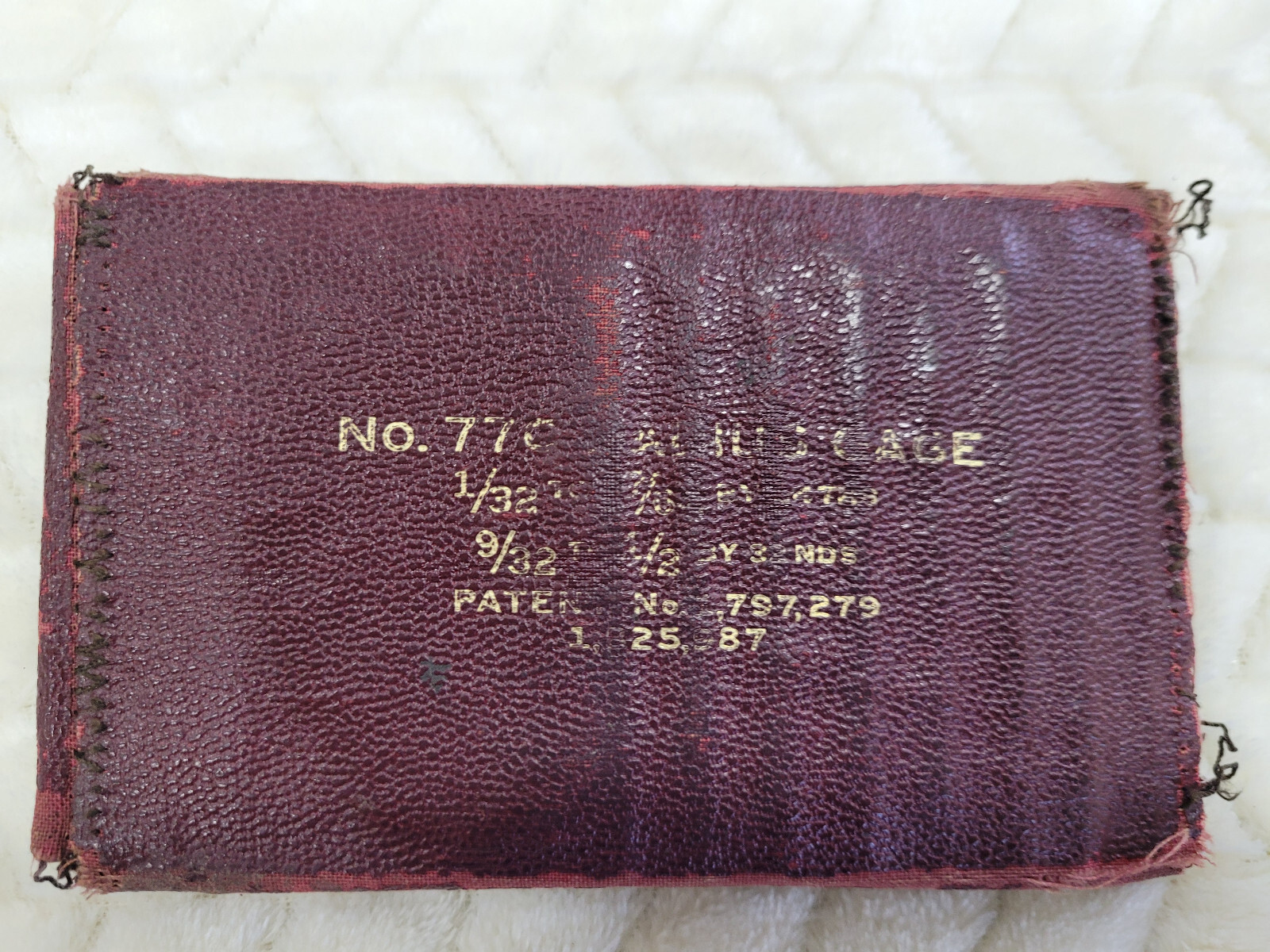 Vintage Lufkin Radius Gage Set #77C w/ Original Case Some in Original Plastic
