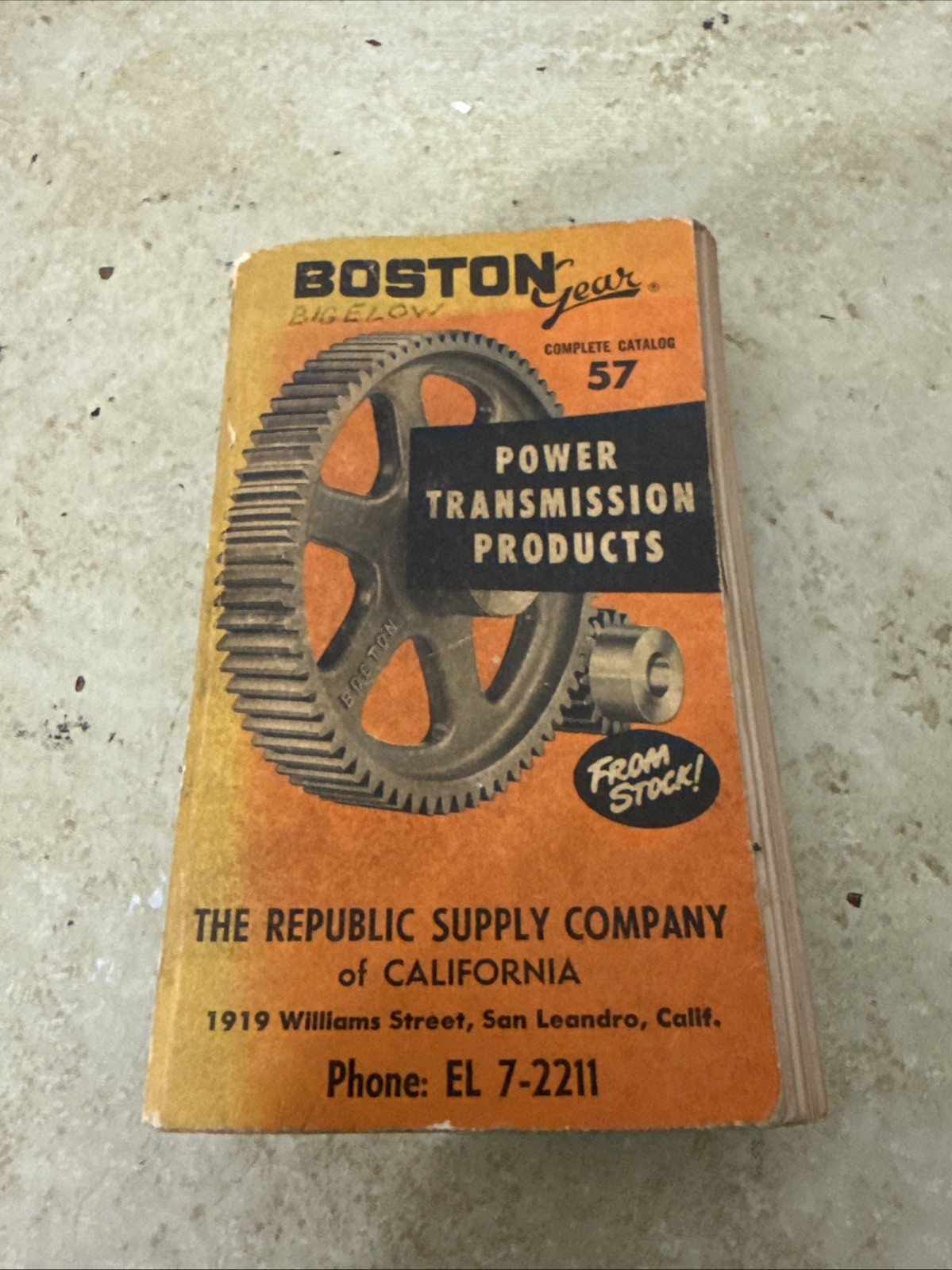 1959 BOSTON GEAR COMPLETE CATALOG 57, Power Transmission Products