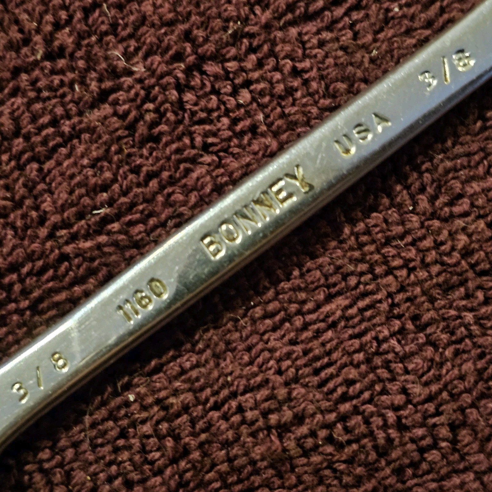 Bonney 1160 Short Combination Wrench, 3/8″, 12 Point. #4