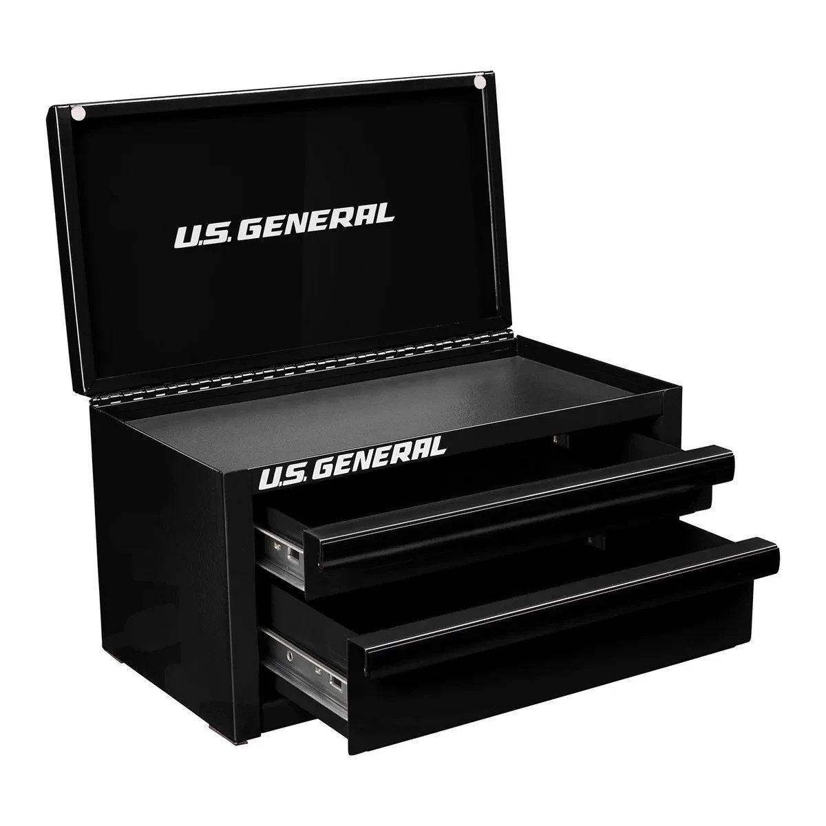 Harbor Freight Tools U.S. GENERAL Mini Steel Toolbox BLACK