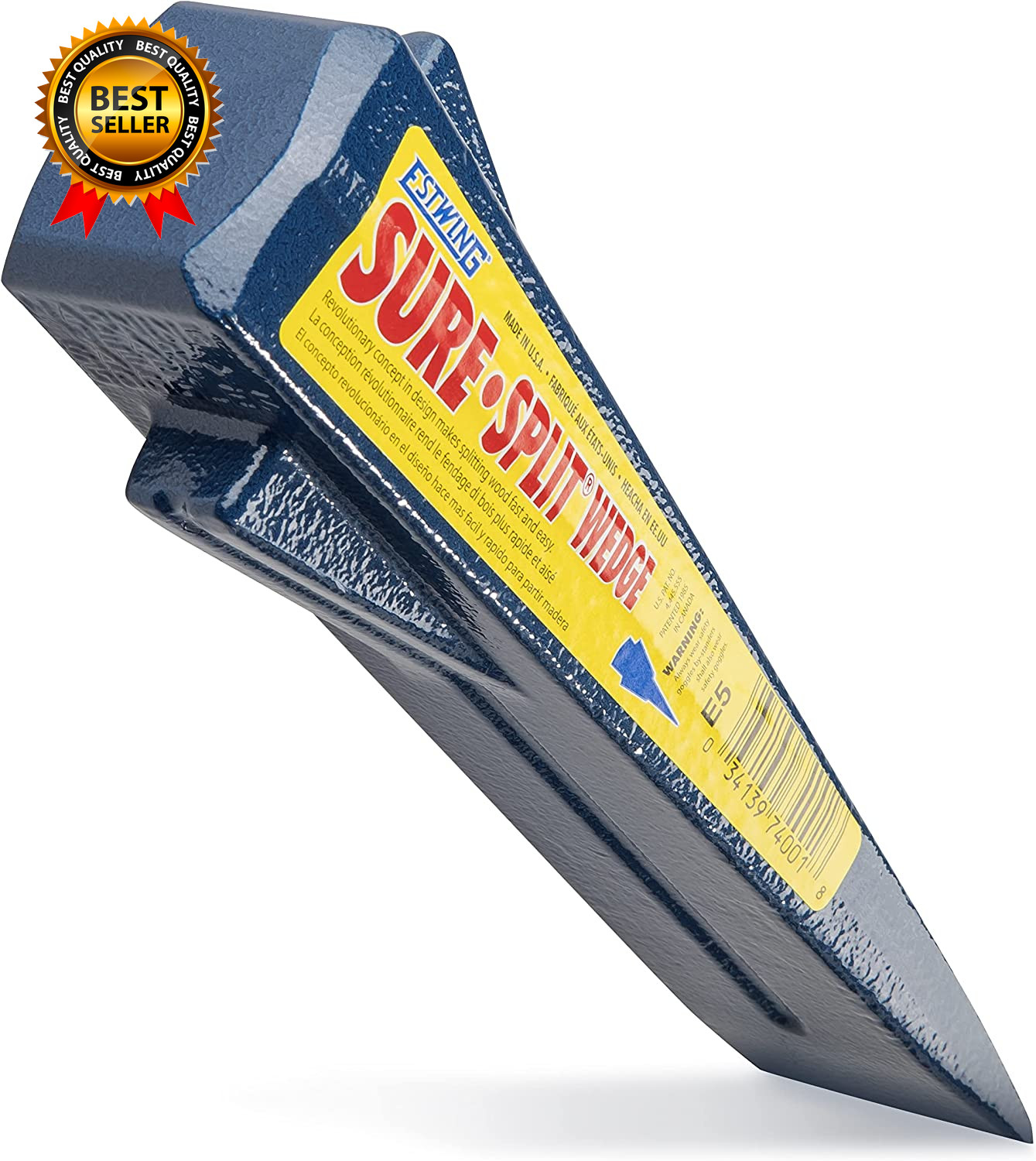 Sure Split Wedge – 5-Pound Wood Splitting Tool with Forged Steel