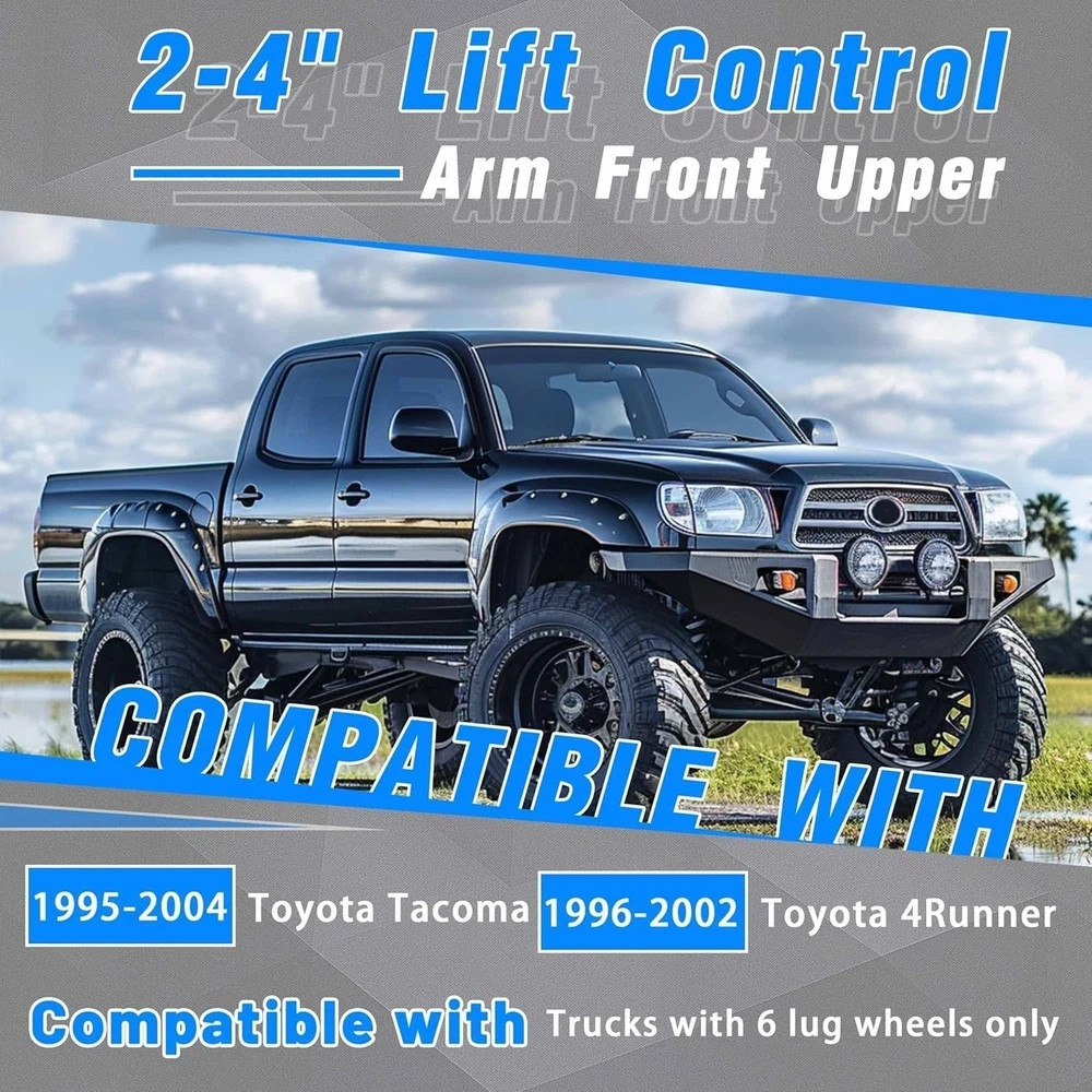 2-4″ Front Upper Control Arm Compatible with 1995-2004 Toyota Tacoma 4R…