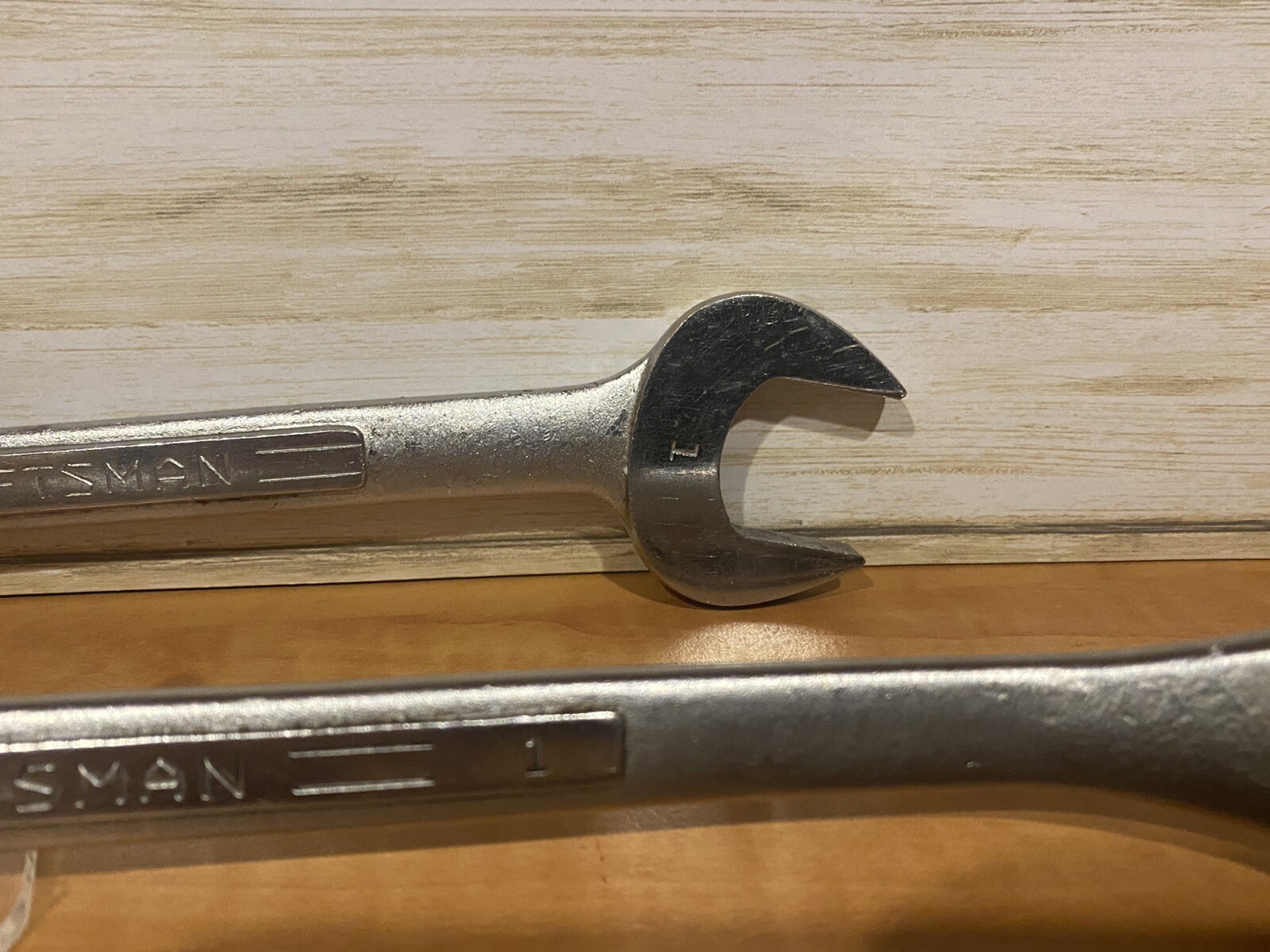 2 Craftman 15/16” 1” open end box end wrenches Made in USA