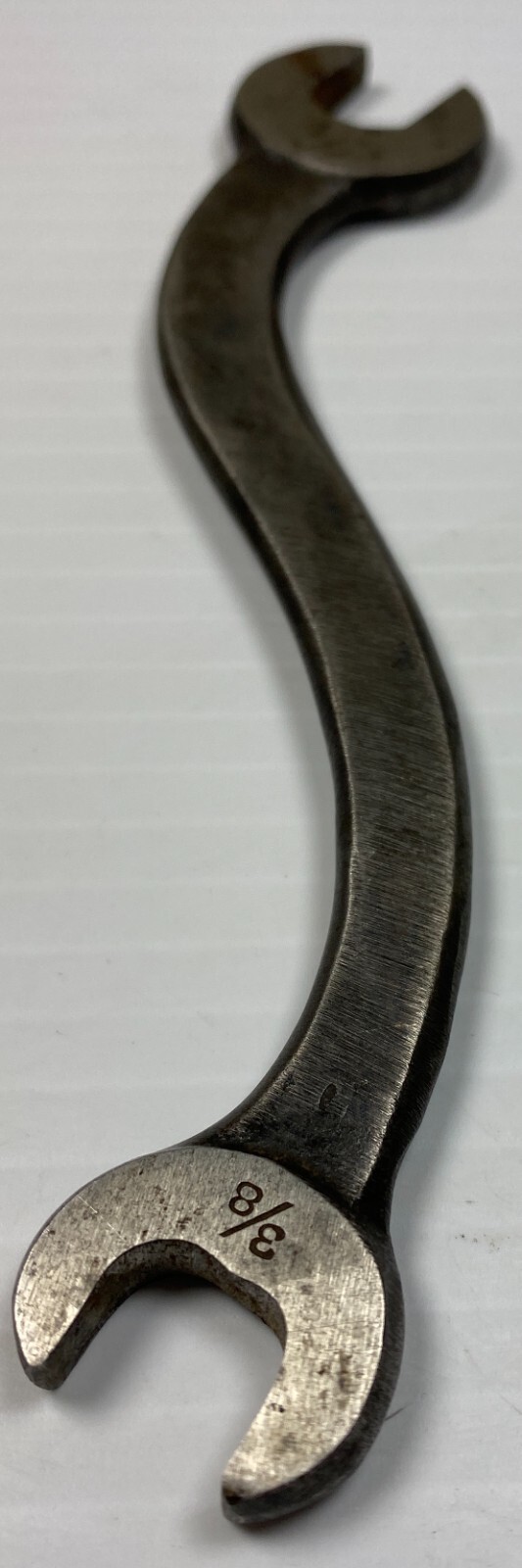 Rare Vintage W&B Whitman & Barnes No. 500 “S’ Curved Open End Wrench 1/2″ x 3/8”