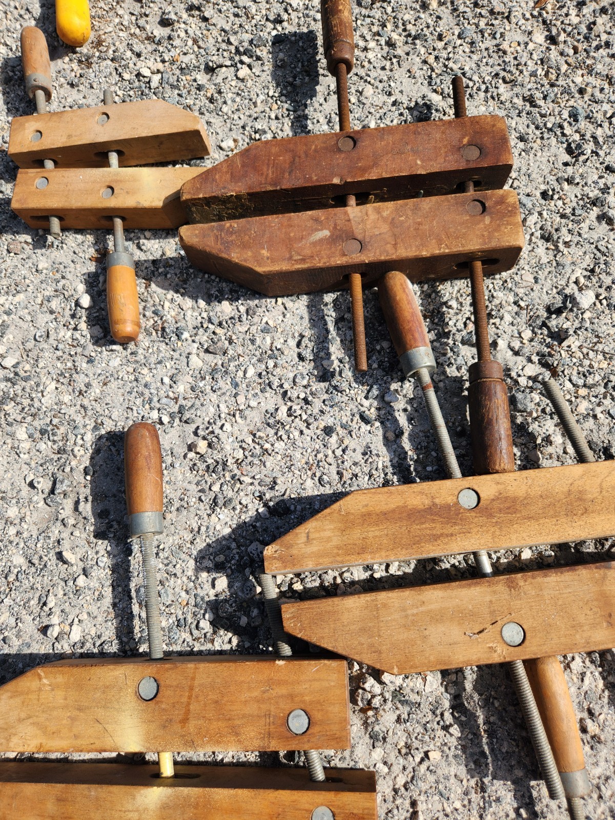 Set of (6) Hempe HMC Wood Hand Screw Clamps 8 & 12″ Lot Made in the USA