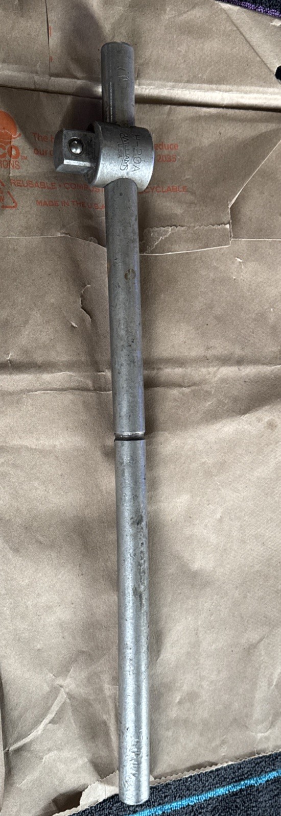 Williams 3/4″ drive H-20A breaker bar sliding