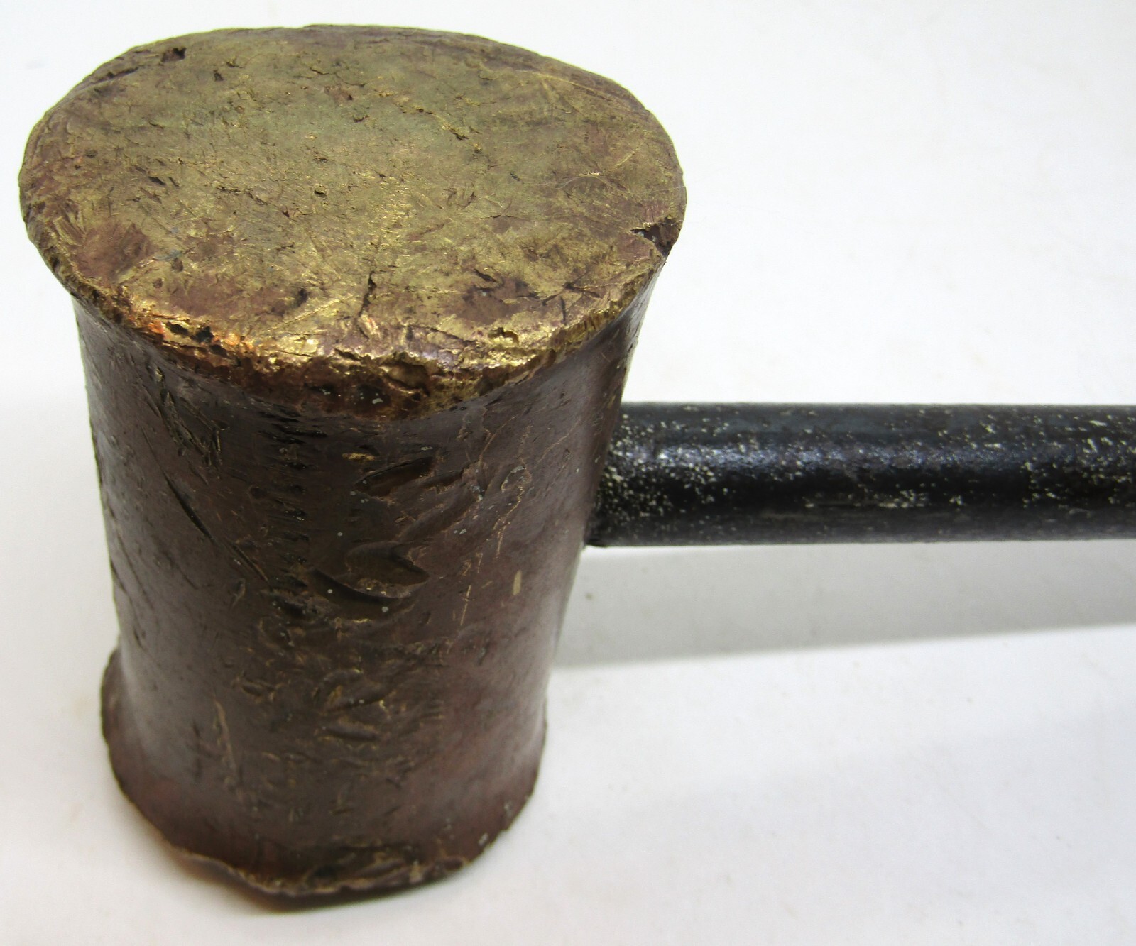 Vintage Brass Hammer/Mallet 3# 11 1/2 oz. Includes Handle.