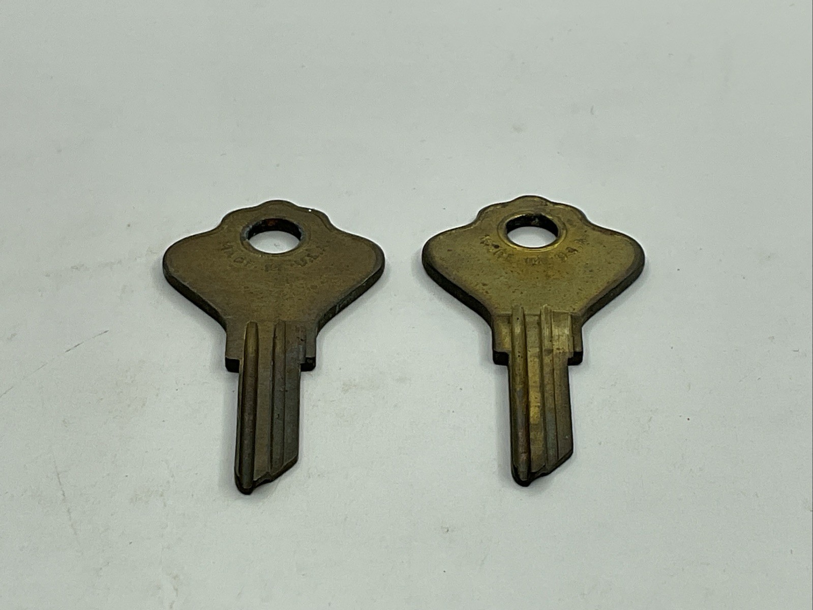 Curtis Industries NOS Key Blank Lot Of 2 Uncut EL8 Brass Tone A-CK23