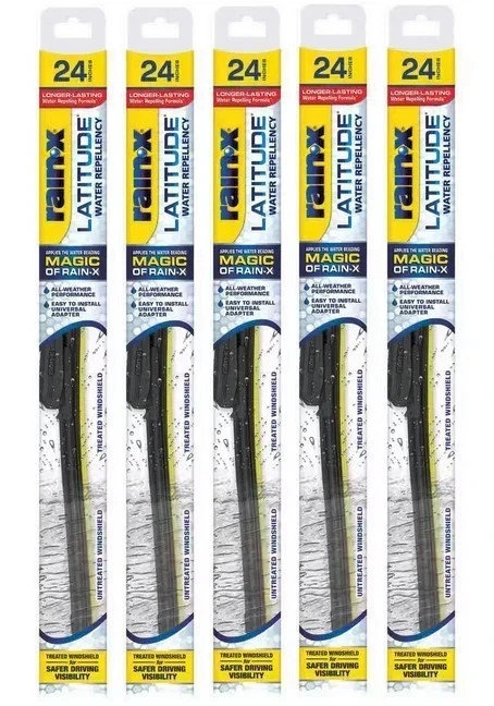 Rain-X 5079280-2 Latitude With Water Repellency Wiper Blade 24″ – 5 PACK