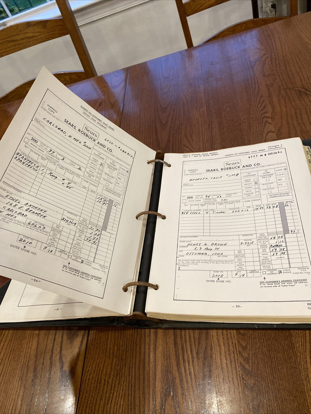 Vtg 1965 Sears Roebuck Retail Catalog Sales Manual Customer Orders Instructions