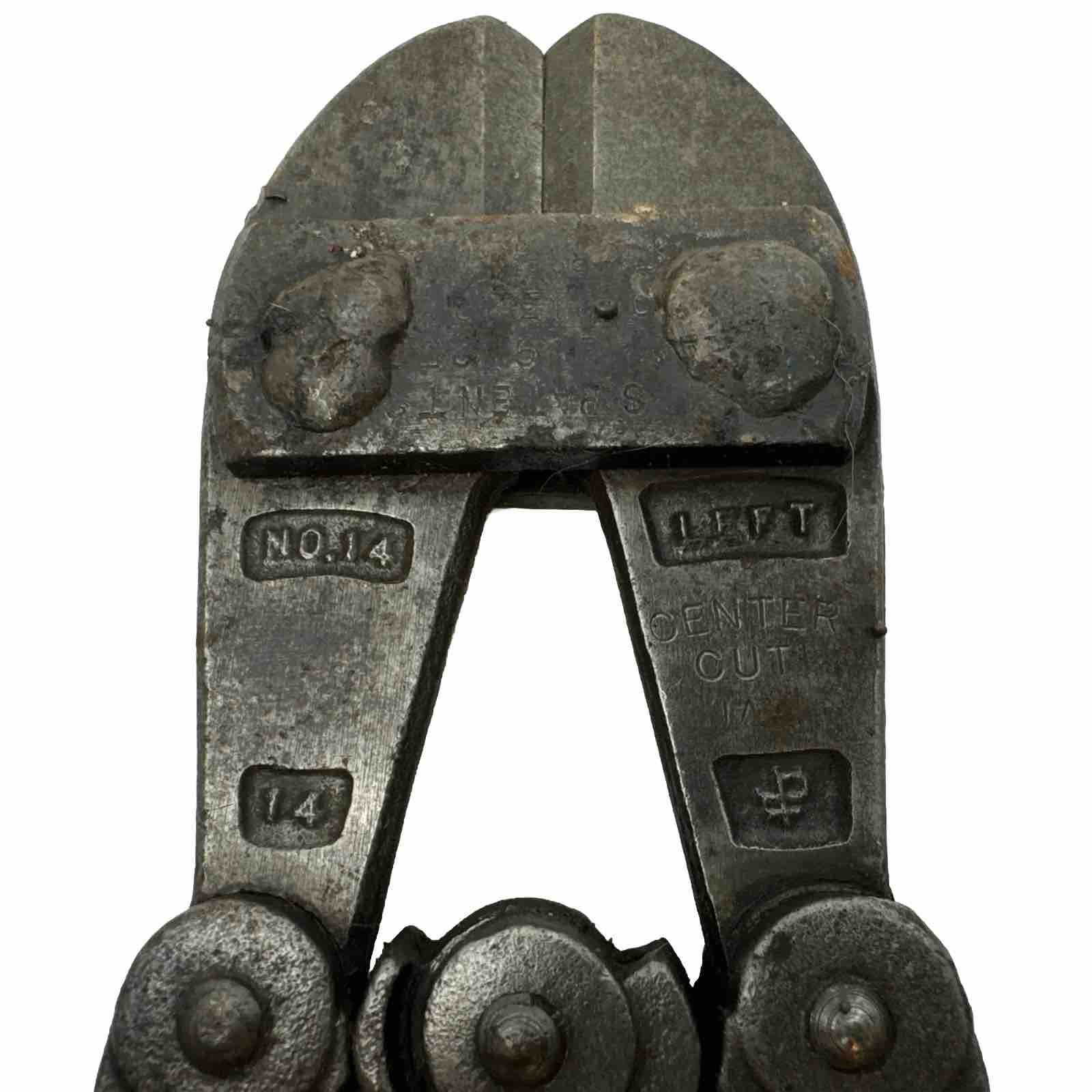 Antique HKP Bolt Cutter Hypowa Porter No 14 Hand Tool Cutout Boston USA Pat 1909