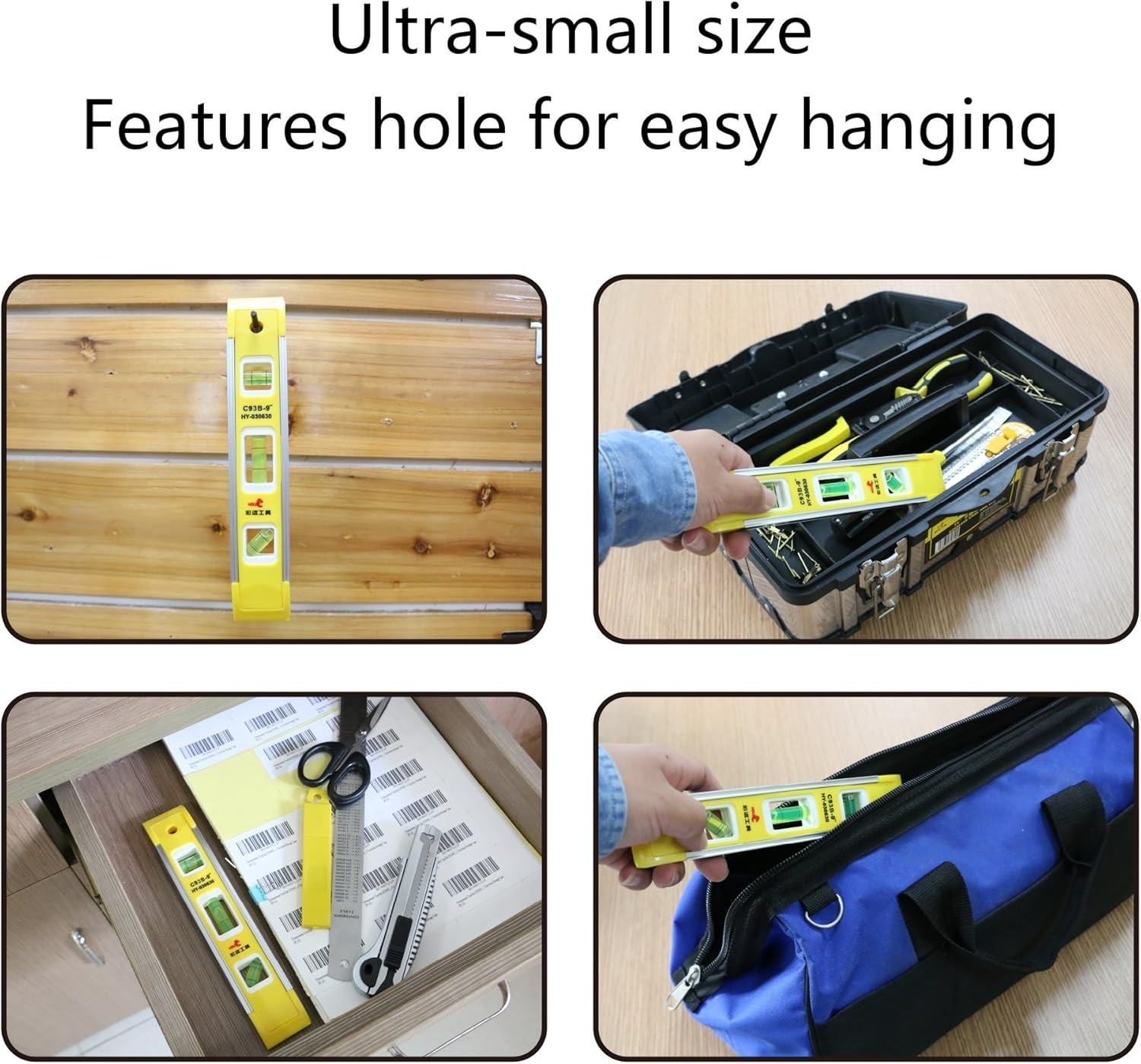 Magnetic Box Level – 3 Bubbles, Aluminum Frame