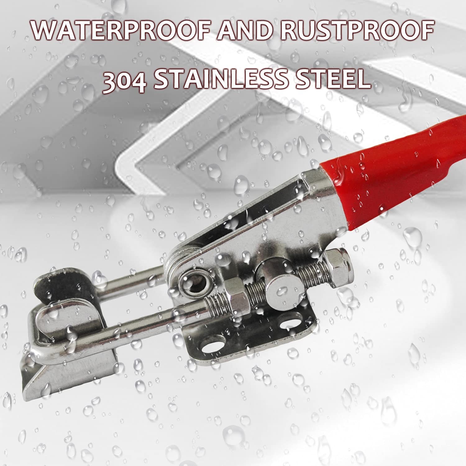 2pcs Heavy Duty Toggle Clamp Capacity 400LBs, 304 Stainless Steel Adjustable …