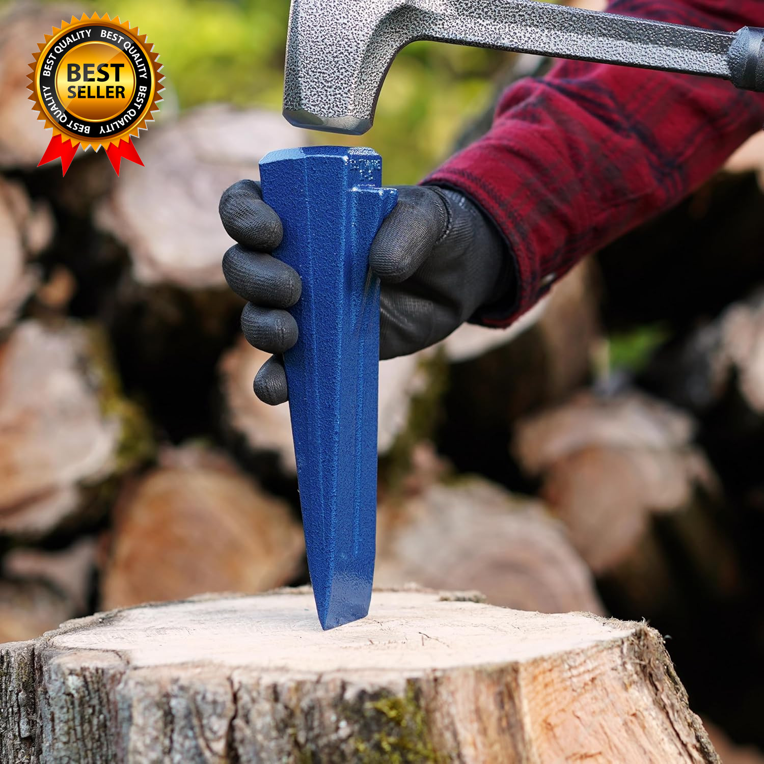 Sure Split Wedge – 5-Pound Wood Splitting Tool with Forged Steel