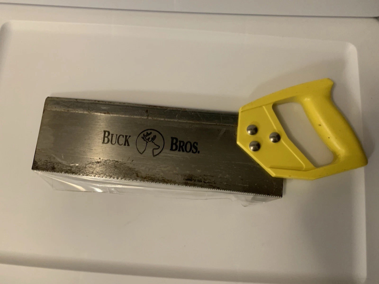 Back Saw, BUCK Vtg. Back Saw, 14″ Long Blade, 16 points per inch, 5/32″ Wide Rib