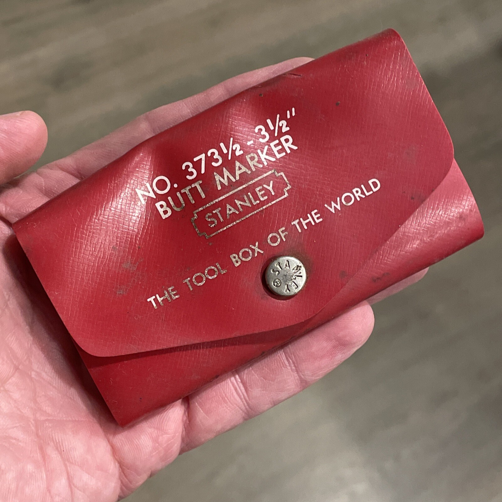 Vintage Tool Stanley Butt Marker No. 373-1/2 For 3 1/2 Butt Hinges