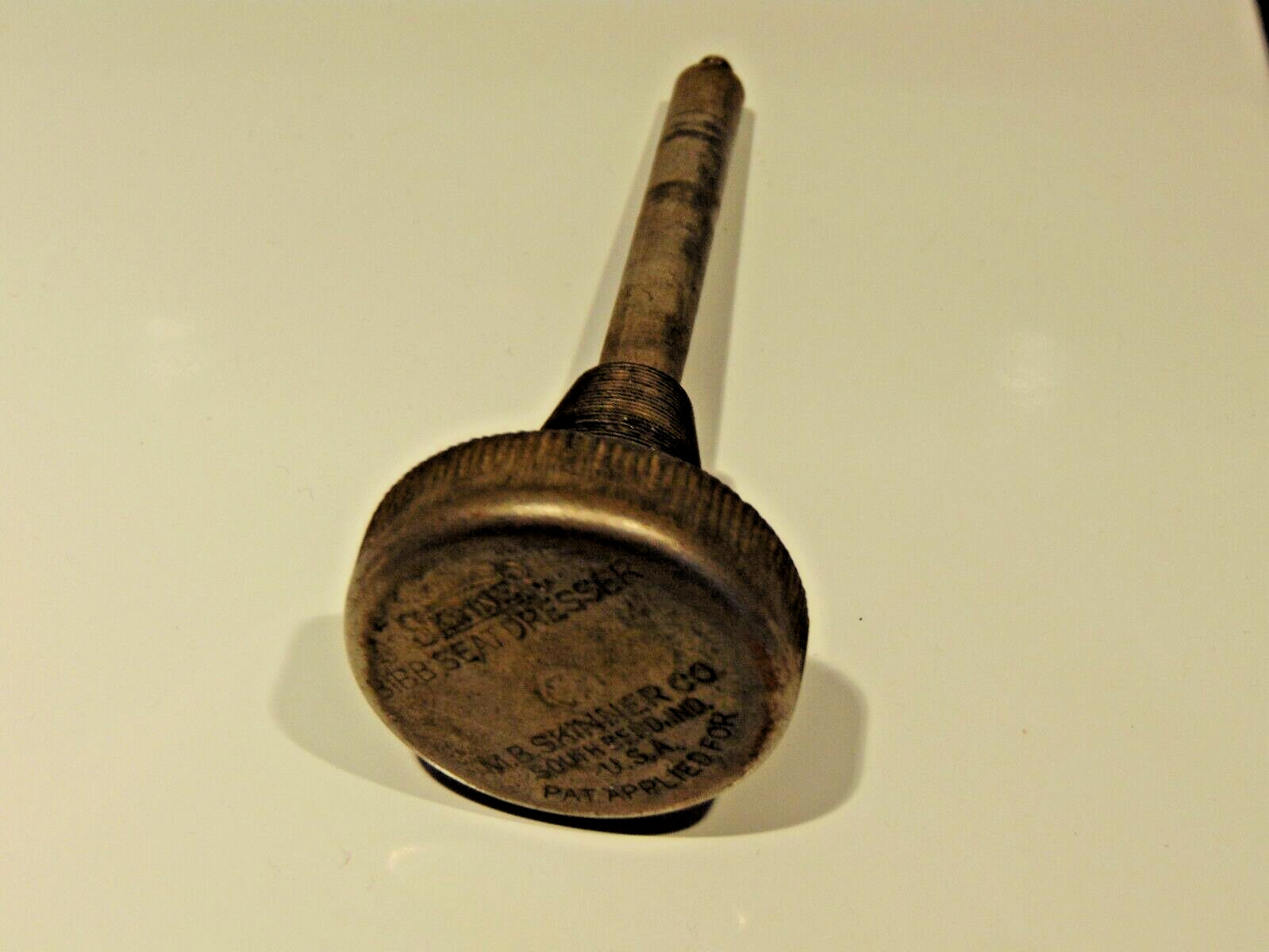 Skinner Bibb Seat Dresser Tool Pat Applied For Antique with 4 cutters