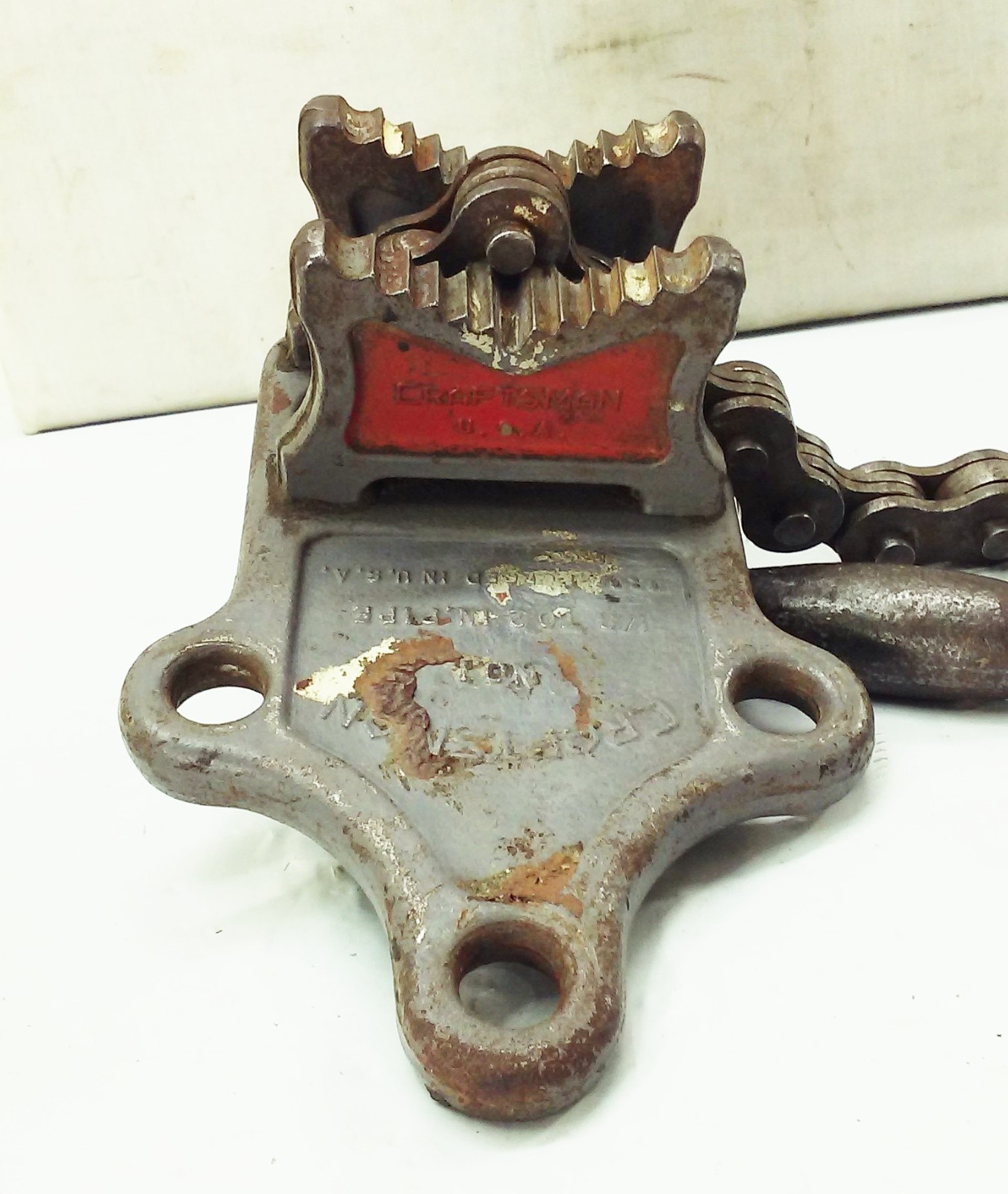 Vintage Craftsman USA Chain pipe Vise no.1 1/8″-2″ pipe
