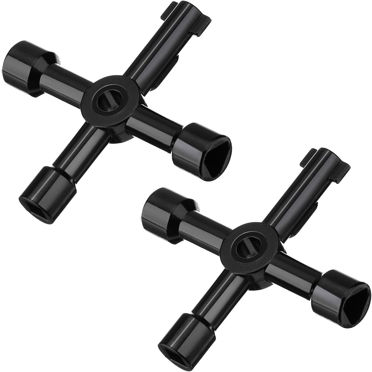 2 Pack Electric Cabinet Panel Keys Gas Meter Water Sillcock Utility 4 Way Keys M