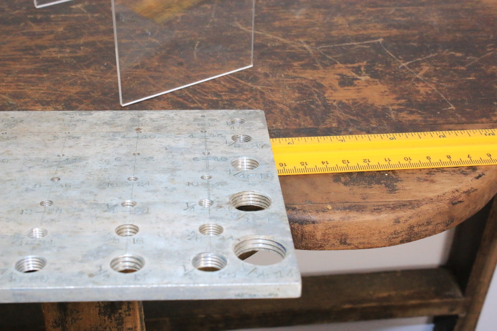 Vintage screw gauge SAE ANPT aluminum homemade? military? aeronautical?
