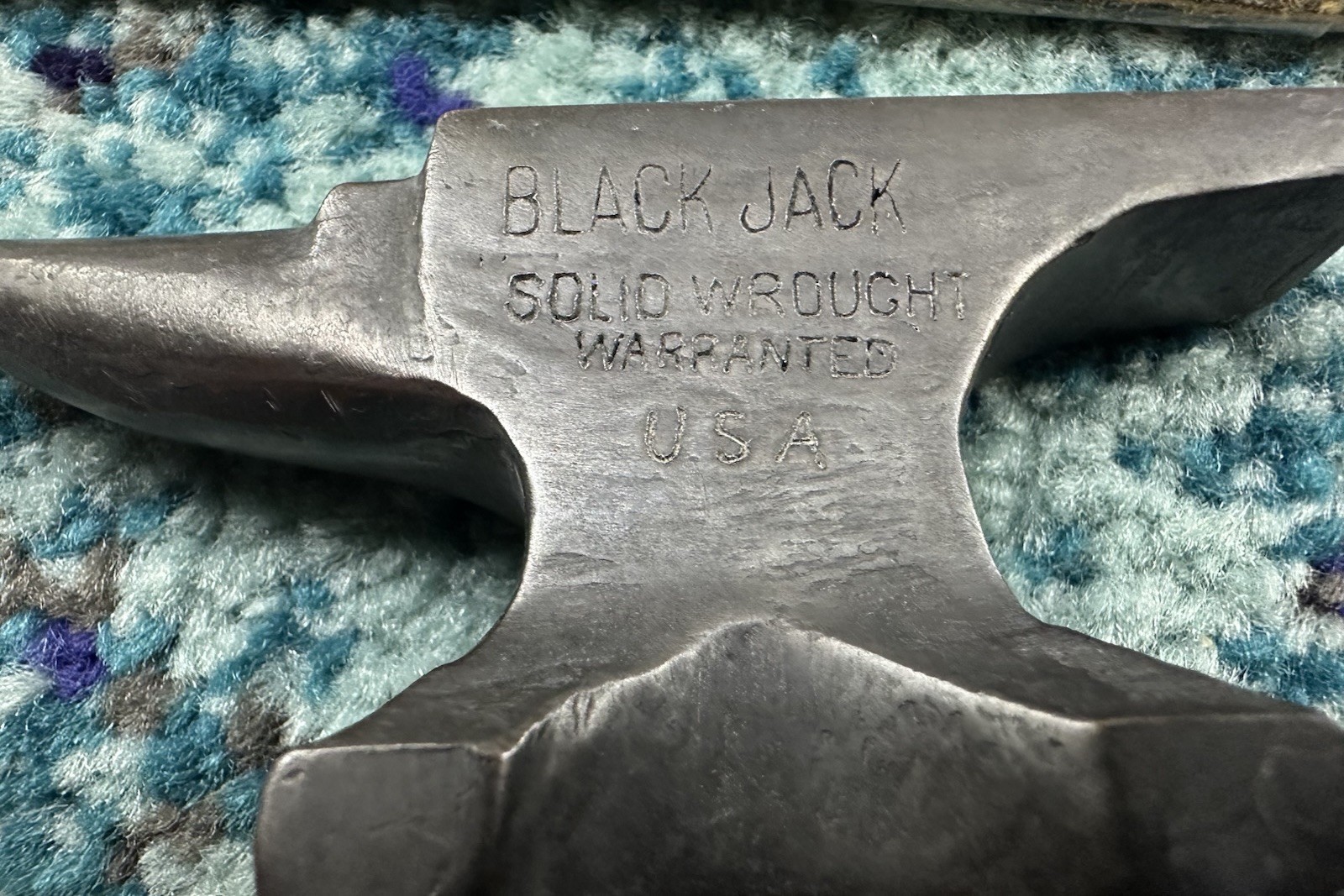 Tribute Mini Hay Budden & Black Jack Blacksmith Anvil Solid Lead Wrought Iron