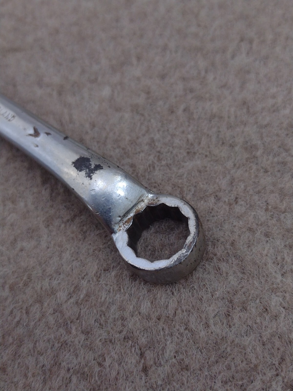 Vintage Britool 7/16″ x 1/2″ Stubby Double End Box Wrench England 44A/F x 50A/F