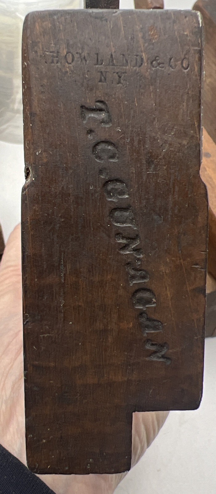 HowLand & Company J.F. Nelson Vintage Wood Working Plane Unsure Of Size