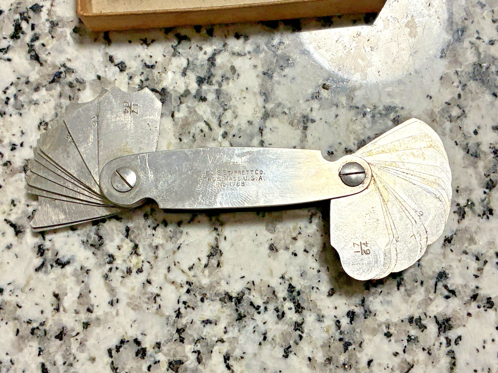 Starrett fillet or radius gage No 178B machinist tool