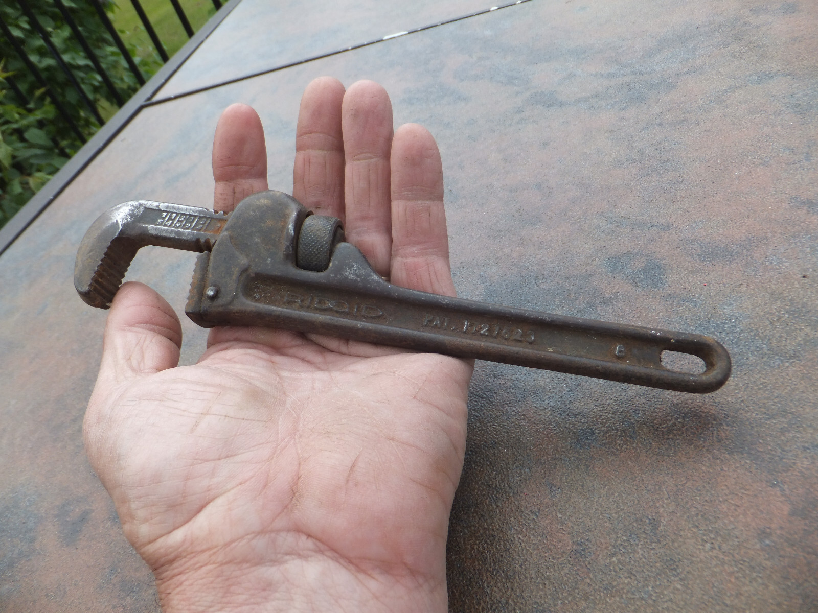 Vintage Ridge Tool Co, USA Ridgid Elyria Adjustable Incremented 8″ Wrench