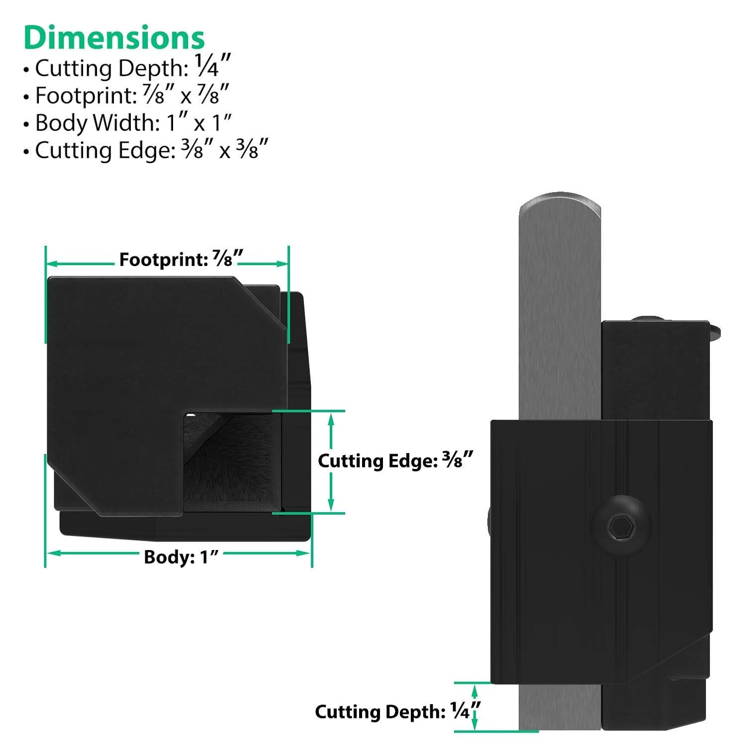 Square Mortise Chisel Set – Corner Chisel for Hinge Mortises Door Installation