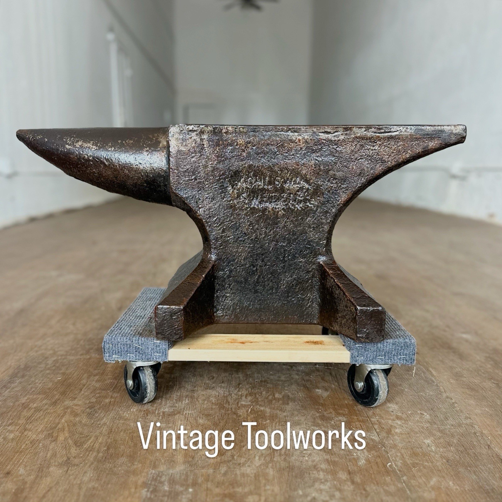 Vintage 304 Lb Kohlswa Single Horn Anvil, Upsetting Block, Free Biz Shipping